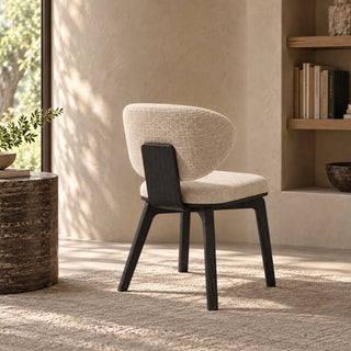 Aria Dining Chair in Black Oak