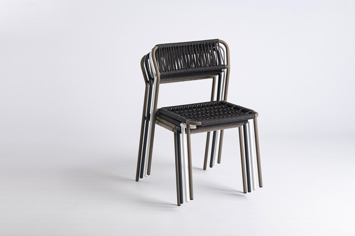 Bianca chairs stacked